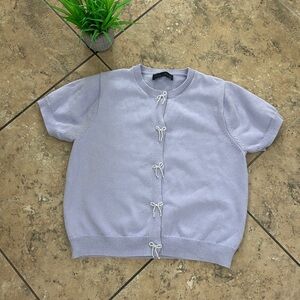 Zara short sleeve sweater